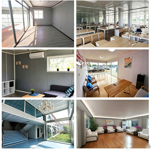 Casa Contenedor Modular Prefabricada de 2 Pisos, Edificio Contenedor Colorido para <span class=keywords><strong>Hotel</strong></span>, Tienda, Centro Comercial - Product Image 3