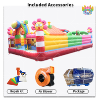 Parcours d'obstacles gonflable multifonctionnel pour enfants, structure de jeux gonflable commerciale pour la location