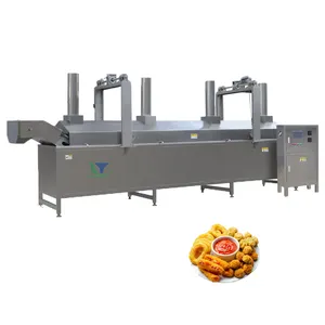 Full Automatically Pork Rinds Brosted Chicken Fryed Machine Meat Electric Continuous Fryer