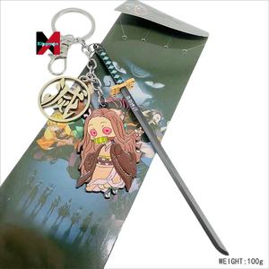 Anime Surrounding <span class=keywords><strong>Ghost</strong></span> Killing Squad Charcoal Ji Langyou Bean Isuke Cute Comic Con Pendant Keychain Knife Button Gift - Product Image 5
