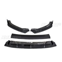 Diffuseur de pare-chocs avant de voiture, spoiler noir brillant, pièce de modification pour Audi A3 S3 2017-2020, protection de pare-chocs, accessoires de voiture