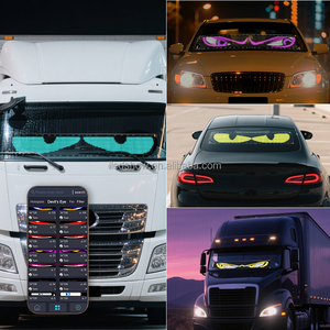 Xe tải ma quỷ mắt ánh sáng Xe Dẫn Màn hình mềm siêu mỏng kính thông minh ngẫu nhiên xe USB cung cấp điện lossless cài đặt - Product Image 6