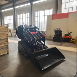 Offre spéciale <span class=keywords><strong>Mini</strong></span> chargeuse sur chenilles à essence chinoise Machines de terrassement chargeuse compacte avec godet - Product Image 4
