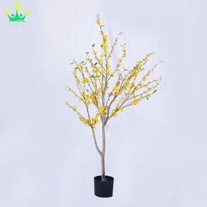 Fleurs de <span class=keywords><strong>jasmin</strong></span> <span class=keywords><strong>d</strong></span>'<span class=keywords><strong>hiver</strong></span> artificielles <span class=keywords><strong>en</strong></span> <span class=keywords><strong>pot</strong></span> de soie pour la <span class=keywords><strong>d</strong></span>écoration de restaurant de centre commercial <span class=keywords><strong>d</strong></span>'ouverture de fête de mariage à la maison - Product Image 3