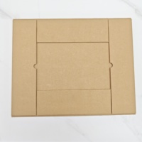 Scatola Pieghevole in Carta Kraft con Logo Personalizzato, Scatola in Cartone con Coperchio Connesso Non Stampata per Imballaggio di Calzature e Abbigliamento Digitale