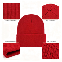 Vente en gros de bonnets en tricot chauds de camouflage avec broderie de logo personnalisé, 60 couleurs, hiver, unisexe, adulte