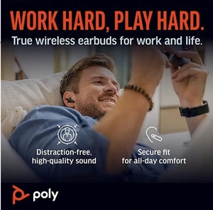 Audífonos Inalámbricos Inteligentes Poly Free60 <span class=keywords><strong>Series</strong></span>, Auriculares ANC de Alta Calidad para Uso en Oficina - Product Image 6