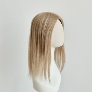 Pelucas de Cabello Natural para Mujer, Mono 5.5*6.5, para Cabello Fino, Color Natural, 130% de Densidad # FF - Product Image 1
