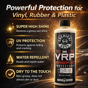 Protector de Vinilo, Goma y Plástico VRP (473ml) - Restaurador de Molduras Interiores/Exteriores, Protección UV, Brillo No Grasoso para Neumáticos y Tablero - Product Image 2