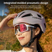 Casque de cyclisme TOSUOD Cat-eye rose respirant pour l'été avec coque rigide intégrée pour le vélo