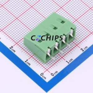 XY128V-A-5.08-4P Screw Terminal Block Through hole Component (THT),P=5.08mm Connector 1x4P 5.08mm Green Through Hole - Product Image 2