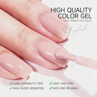 AiBevoow Offre Spéciale 15ML 46 Couleurs Basse quantité minimale de commande Nail Art Peinture Gel UV Non-toxique Soak Off Long Lasting Gel Nail Polish for Salon
