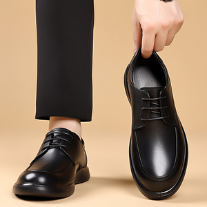 Zapatos de Vestir Formales Ligeros para Hombre, de Cuero, Casuales de Negocios, con Tacón Bajo y Suela de Goma, para Oficina y Carrera Profesional - Product Image 3