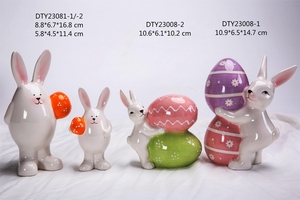 Ferme maison fête en céramique mignon <span class=keywords><strong>lapin</strong></span> artisanat <span class=keywords><strong>lapin</strong></span> <span class=keywords><strong>de</strong></span> pâques ensemble décoration <span class=keywords><strong>de</strong></span> table - Product Image 3