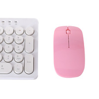 Mouse optik nirkabel 2.4G ultra-tipis, Mouse optik nirkabel BT dengan Logo yang dapat disesuaikan versi baterai AA terlaris dari pabrik LED USB Mini