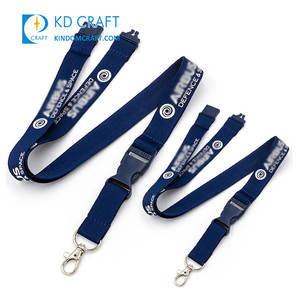 シルクスクリーン印刷キーリング航空航空ネックストラップストラップカスタマイズロゴ - Product Image 1