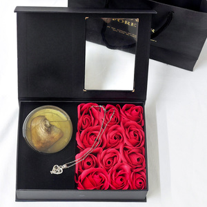 Boîte cadeau personnalisée pour bijoux, <span class=keywords><strong>perle</strong></span> d'eau douce naturelle sélectionnée dans une coquille d'huître scellée, boîte personnalisée avec logo imprimé pour <span class=keywords><strong>femme</strong></span> - Product Image 1