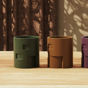 C & H Home Decoration Pot à <span class=keywords><strong>bougie</strong></span> en terre cuite mate Velas Para Decoracion Pot à <span class=keywords><strong>bougie</strong></span> en argile céramique vide nordique - Product Image 2
