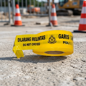 Wesure <b>Safety</b> PE Warning <b>Tape</b> Model S6108 100m 75mm Customizable Size Logo Printed Multi-color Options Caution <b>Tape</b> for Roadway - Product Image 3