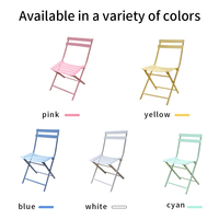 Ensemble de 3 meubles d'extérieur moderne pour café d'extérieur Ensembles de table à manger de jardin Ensemble de table et chaise de terrasse en métal pour balcon en acier