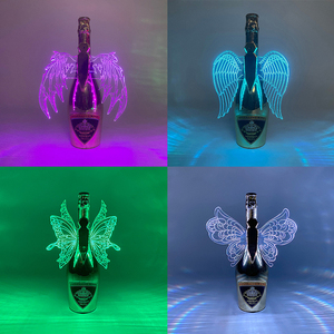 Bâton lumineux LED rechargeable, ailes d'ange scintillantes, bouchon de bouteille de champagne, lumière stroboscopique, service de vin, lumière scintillante LED pour bouteille - Product Image 6
