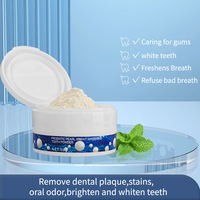 Polvo Dental Blanqueador de Marca Privada al por Mayor, Aliento Fresco, Elimina el Mal Aliento, Producto de Cuidado Bucal, Polvo Limpiador Dental