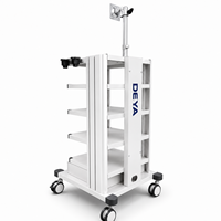Chariot médical, chariot d'équipement hospitalier, chariot mobile d'endoscopie pour caméra, moniteur et source de lumière