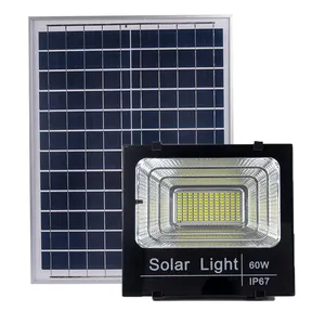 Solar 60W Flood light High Brightness Customized Battery and Solar Panel available