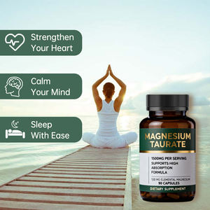 Diyet takviyesi magnezyum Taurate kapsülleri kardiyovasküler sağlığı destekler ve kalp fonksiyonunu korur - Product Image 3