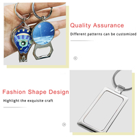 Prosub multi-usages coupe-ongles porte-clés avec ouvre-bouteille blanc bricolage Logo Sublimation coupe-ongles porte-clés