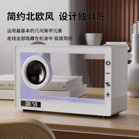 Speaker Mini Transparan Minimalis dengan Kontrol Sentuh, Slot Kartu, Bluetooth 5.1, RGB Warna-warni, Baterai Lithium, Speaker Desktop Kreatif