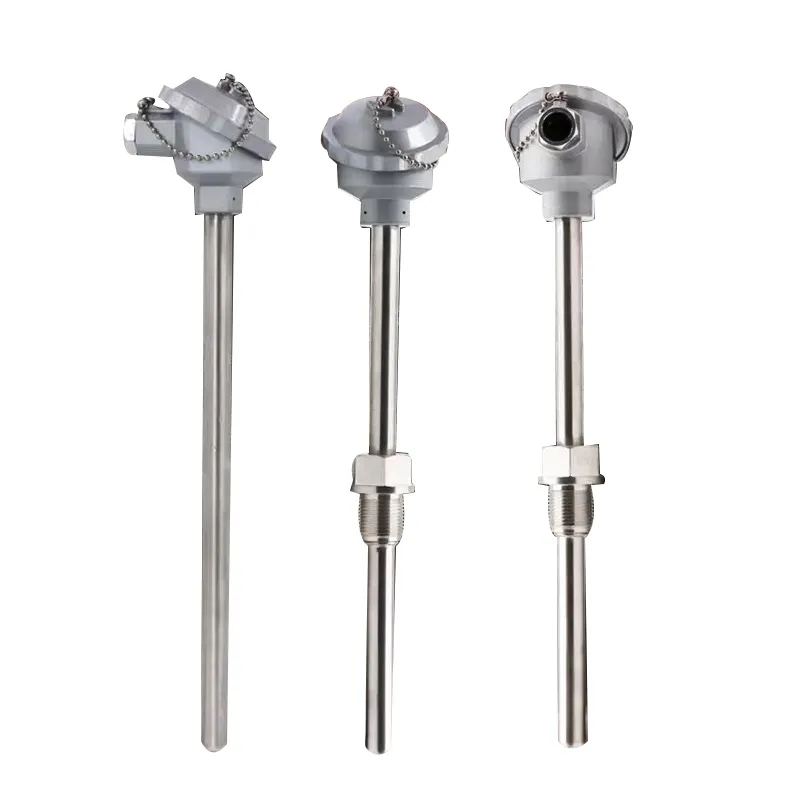 China Supplier High Temperature Sensor Pt100 Pt1000 Stainless Steel Type K Thermocouple Pressure Gauge