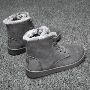 Chaussures montantes en coton pour hommes, bottes de neige, épaisses, chaudes, version coréenne, nouvelle tendance, collection hiver