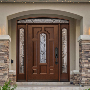 <span class=keywords><strong>Porta</strong></span> d'Ingresso Moderna in Legno Massello Bianco di Lusso <span class=keywords><strong>con</strong></span> Finestra in Vetro per Ville - Product Image 4