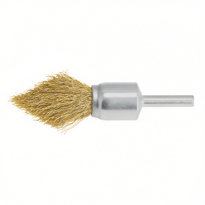 Brosse pointue Fervi à tige de 1/4 pouce en fil de laiton pour le polissage des métaux - Product Image 2