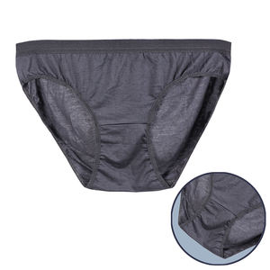 Großhandel 100% Baumwolle High-Rise Große Größen Damen Nahtlose Baumwoll-Slips mit Po-Lift Sexy Alltags-Print Unterwäsche für Frauen - Product Image 2