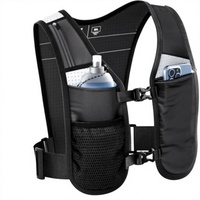 Gilet de course léger en néoprène pour la randonnée et le cyclisme, avec porte-téléphone, poche pour bouteille d'eau, hydratation USB, pour sports de plein air