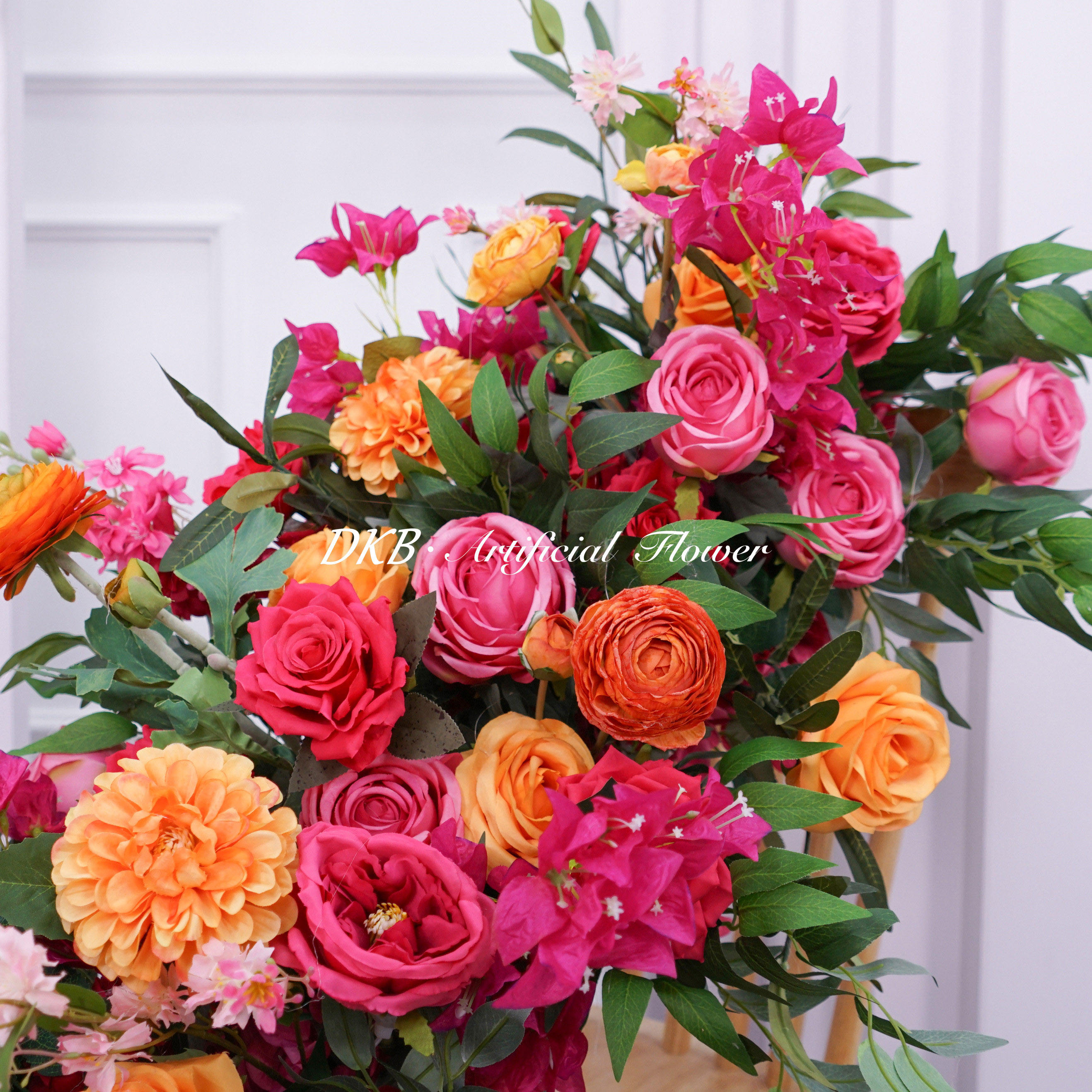 red rose wedding flowers table runner