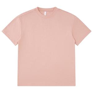Bouffée imprimé Logo personnalisé t-shirt hommes luxe lourd 100% coton à manches courtes col rond solide - Product Image 1