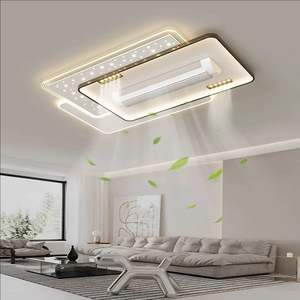 Ventilador <span class=keywords><strong>de</strong></span> <span class=keywords><strong>techo</strong></span> con luz, salón moderno, iluminación del hogar, ventilador <span class=keywords><strong>de</strong></span> <span class=keywords><strong>techo</strong></span> sin aspas moderno, lámpara <span class=keywords><strong>de</strong></span> <span class=keywords><strong>techo</strong></span> Led moderna para luz <span class=keywords><strong>de</strong></span> sala <span class=keywords><strong>de</strong></span> estar - Product Image 1
