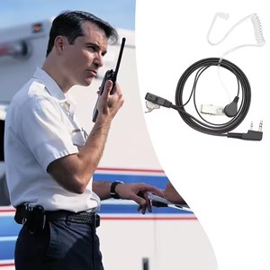 Walkie Talkie Earphone 2 Pin Covert Acoustic Tube Earpiece <strong>Headset</strong> <strong>Mic</strong> for Moto-rola <strong>Two</strong> <strong>Way</strong> <strong>Radios</strong> - Product Image 5