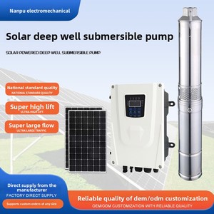 Dc quang điện năng lượng mặt trời bể phốt Bơm giếng sâu bơm thép không gỉ 304 tưới tiêu nông nghiệp 3000W 2HP nâng cao Bơm Chìm - Product Image 5