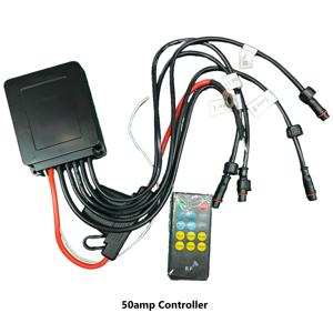 KingshowstarLEDリモートAPP制御ダブルゾーンRFコントローラー (ピュアホワイト/<span class=keywords><strong>RGBW</strong></span>ロックライトホイールライト用) 12V 15/35/50Amp - Product Image 4