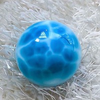 Bracelet en Larimar Naturel de Qualité Collectionneur pour Hommes et Femmes, Perles Rondes, Perles en Vrac, Bracelet Perlé DIY