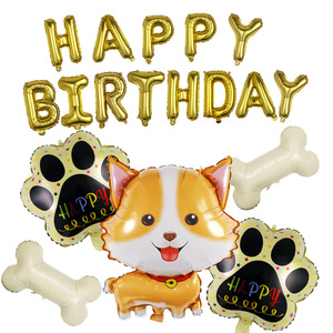 Lot de 18 ballons en forme d'os, de patte et de chien Husky Kirky pour la décoration de fête d'anniversaire - Product Image 5