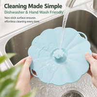 Couvre-bocaux extensibles en silicone de qualité alimentaire sans BPA, 5 pièces, forme de fleur, hermétiques, écologiques, compatibles lave-vaisselle pour casseroles