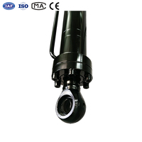 Vérin hydraulique robuste œil-à-œil avec protection latérale des tuyaux pour machines minières souterraines