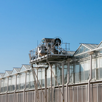Robot de nettoyage automatique de toits de serres Starfarm, tout en aluminium, intelligent, à planification multi-rangs, avec moteur de nettoyage de vitres à entraînement hydraulique