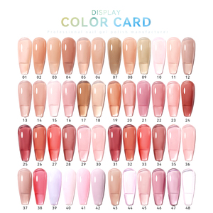 JTING Set de Esmalte de <span class=keywords><strong>Uñas</strong></span> en <span class=keywords><strong>Gel</strong></span> Jelly Nude, Colección de 48 Colores, Diseño de Tendencia Popular de <span class=keywords><strong>Verano</strong></span>, con Libro de Colores y Caja de Regalo Gratis - Product Image 4