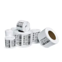 Etiquetas de embalaje privado directo, rollo de etiquetas adhesivas de papel térmico 40x30, con código de barras
